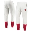 Fisll Oatmeal Chicago Bulls Double Dribble Tie-dye Fleece Jogger Pants In Oatmeal