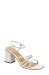 Lisa Vicky Abloom Strappy Block Heel Sandal In White