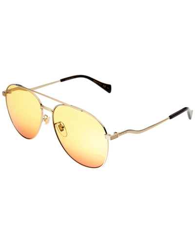 Gucci Women's 59mm Polarized Sunglasses In Gold