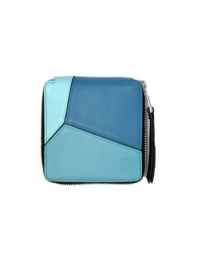 Loewe Accessories, Leather, Geometric Pattern, In Blue