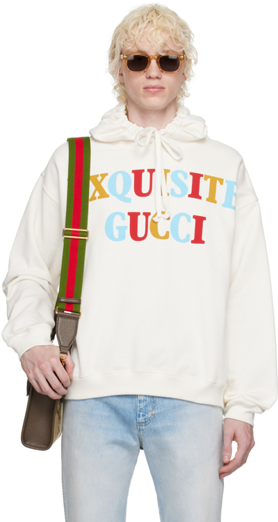 Gucci Exquisite 人物圖案衛衣 In White