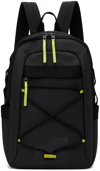 LACOSTE BLACK WATER-REPELLENT BACKPACK