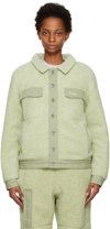 DIME GREEN EMBROIDERED JACKET
