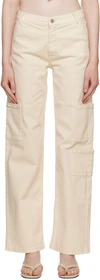 Halfboy Off-white Worker Trousers In Cream (06)