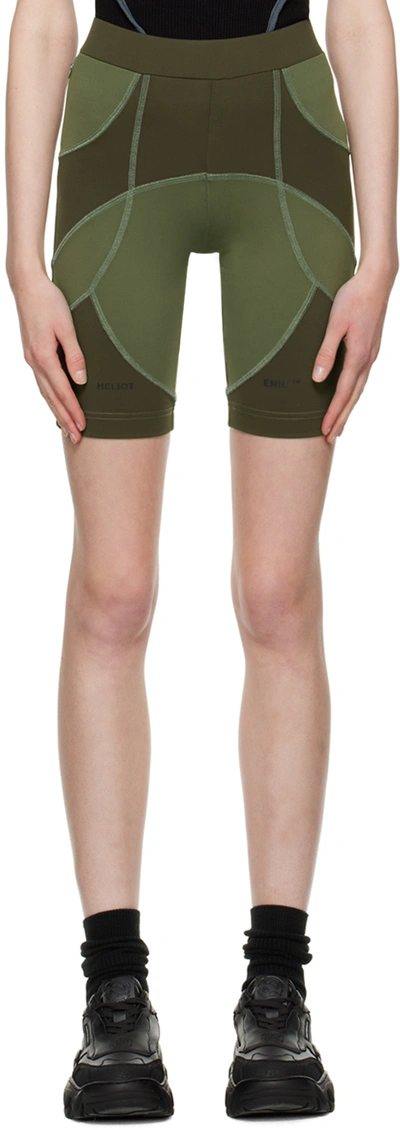 Heliot Emil Ssense Exclusive Khaki Shorts In Dark Khaki/medium Kh