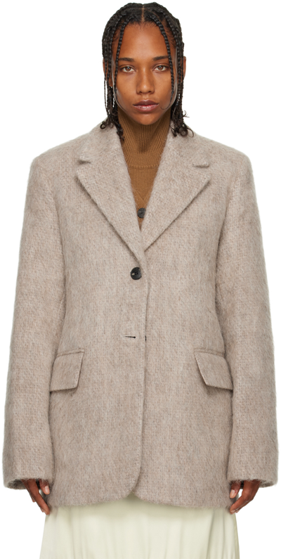 House Of Dagmar Taupe Fawn Jacket In Mole