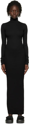 Éterne Black Long Sleeve Maxi Dress