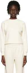 Éterne Beige Shrunken Sweatshirt In Cream