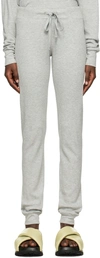 Éterne Gray Thermal Lounge Pants In Heather Grey