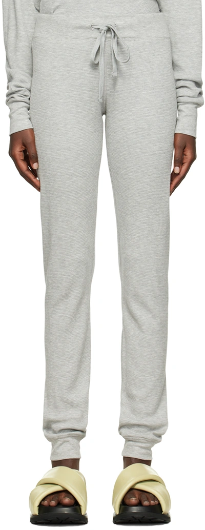 Éterne Gray Thermal Lounge Pants In Heather Grey