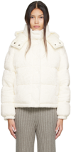 Moncler Daos Quilted Corduroy Down Jacket In 032 White