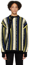 ADER ERROR BLUE & YELLOW FREMA SWEATER