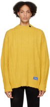 Ader Error Yellow Fluic Sweater In Yellow
