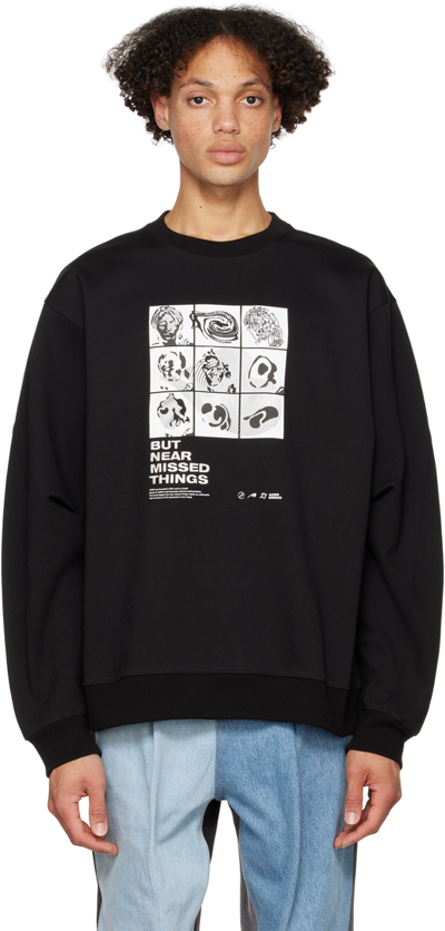 Ader Error Black Topian Sweatshirt | ModeSens