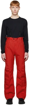 KANGHYUK RED KOLON SPORT EDITION PADDED SKI TROUSERS