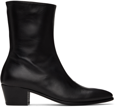 Rhude Pointed Ankle Boots In Schwarz