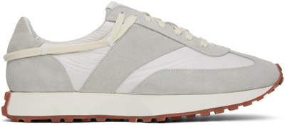 Rhude Gray  Runner Sneakers In White