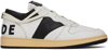 Rhude Rhecess Leather Sneakers In White Black