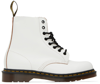 DR. MARTENS' WHITE 'MADE IN ENGLAND' 1460 VINTAGE BOOTS