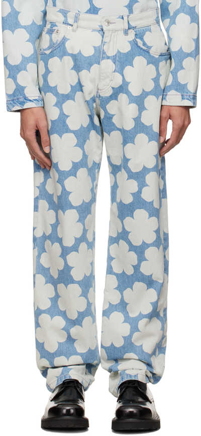 Kenzo Botanloose Fit Jeans Sky Blue Male