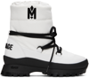 Mackage White Conquer Boots In Off White