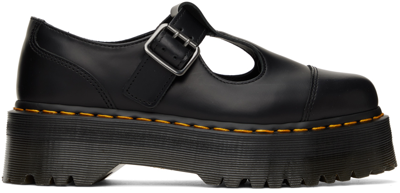 Dr. Martens' Bethan Mary Jane Shoes In Black Polished Smooth Leather