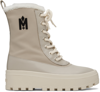 Mackage Hero Shearling-lined Lug-sole Boots In Champagne