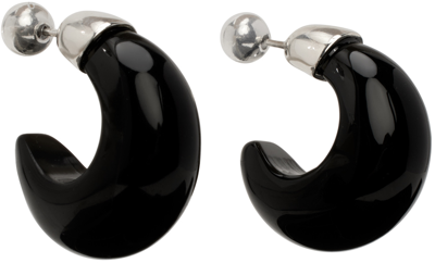 Sophie Buhai Donut Silver Onyx Hoop Earrings