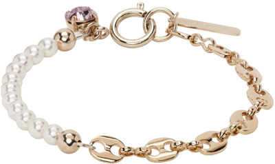 Justine Clenquet Ssense Exclusive Gold Maddy Bracelet