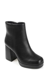 Journee Collection Women's Mollie Platform Block Heel Booties In Black