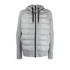 Canada Goose Hybridge Huron 675 Fill Power Hooded Down Sweatshirt Jacket In Grey