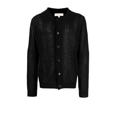 Mfpen Proper Knitted Polo-shirt In Black