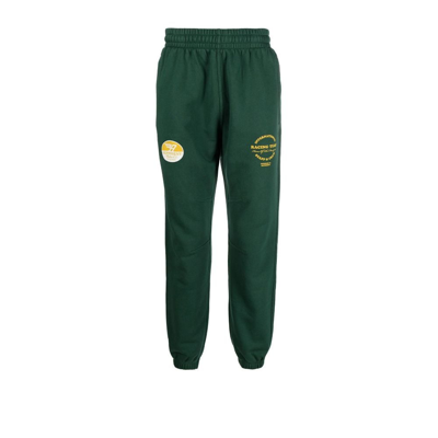Represent Racing Team Relaxed-fit Tapered-leg Cotton-jersey Jogging Bottoms In Green