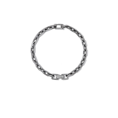 Shay 18k Black Gold Chain Link Diamond Bracelet