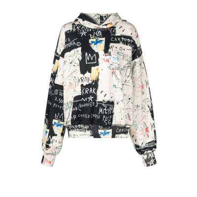 Misbhv Basquiat Edition "a Panel Of Experts" Hoodie In Neutrals