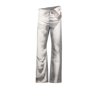 Y/project X Jean Paul Gaultier Body Morph Jeans - Unisex - Cotton In Grey