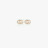 Gucci Running Rose Gold Stud Earrings In 8000