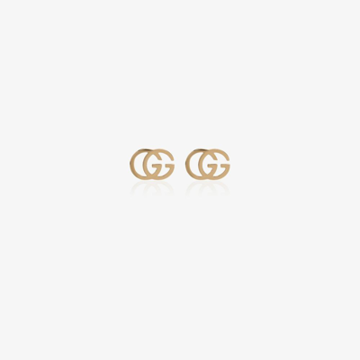Gucci 18k Yellow Gold Double G Earrings In 8000
