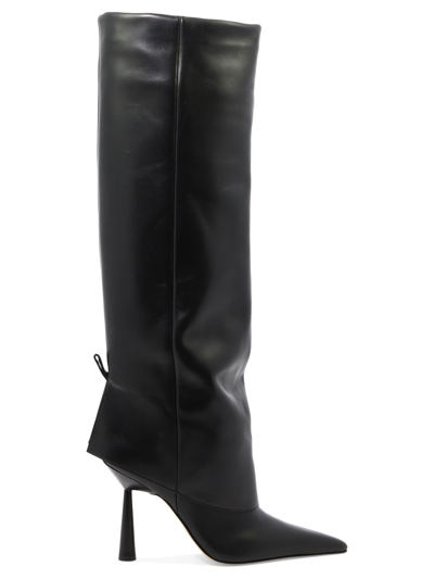 Gia Couture Womens Black X Rosie Huntington-whiteley Rosie 31 Leather Heeled Boots