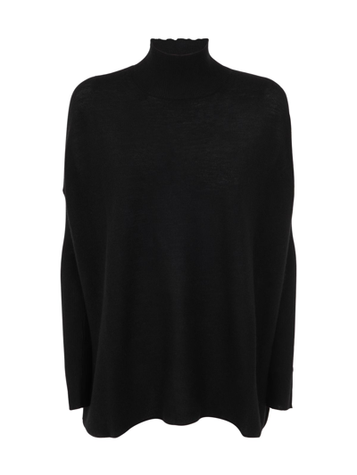Gentryportofino Women's  Black Other Materials Sweater
