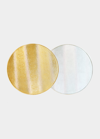 Von Gern Home Textured Faux Leather Round Placemat, 15"