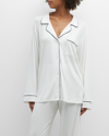 Eberjey Gisele Long Pajama Set In Heather Grey/sorb