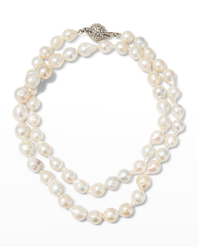Stephen Dweck Baroque Pearl Necklace With Citrine Station