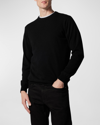 Rodd & Gunn Men's Queenstown Optim Wool-cashmere Sweater In Onyx