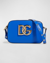 Dolce & Gabbana Hot Stuff Dg Logo Leather Crossbody Bag In 80469 Baby Pink