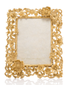 Jay Strongwater Floral Cluster Picture Frame, 5" X 7" In Gold
