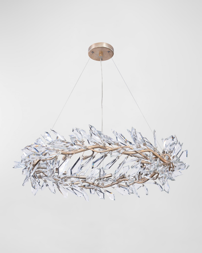 John-richard Collection Kotta Twelve Light Cut Crystal Pendant Chandelier
