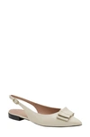 Linea Paolo Deandra Slingback Pointed Toe Pump In Cream