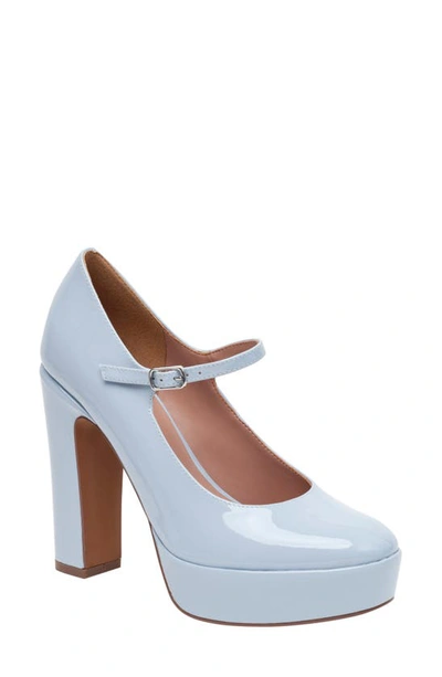 Linea Paolo Isadora Mary Jane Platform Pump In Pale Blue