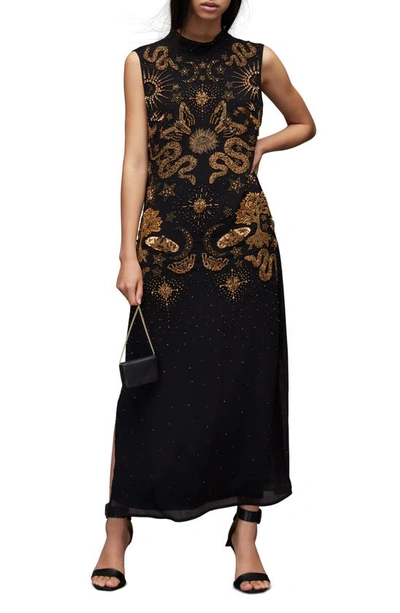 allsaints beaded dress Buy AllSaints Black Izabela Maxi Dress from Next USA